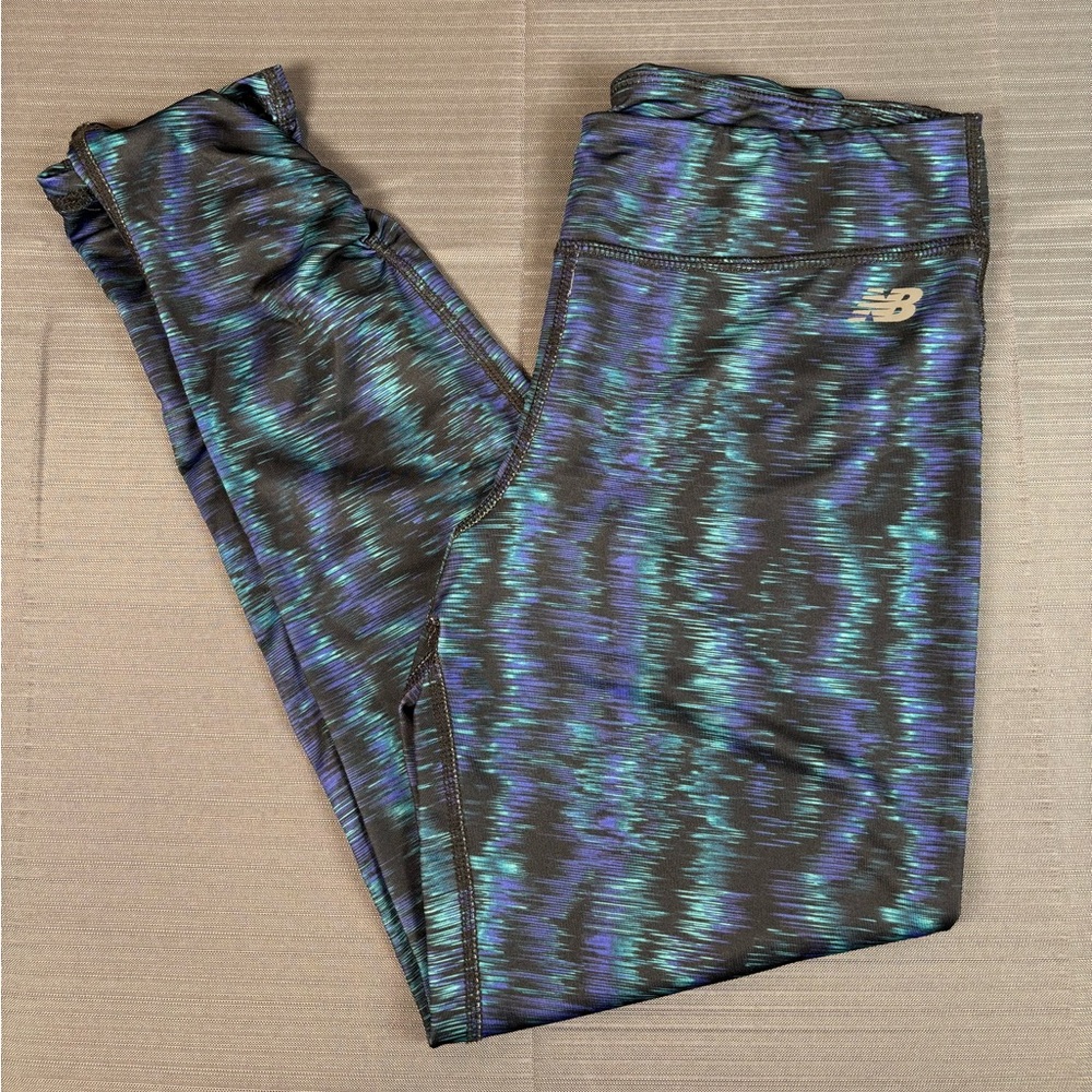 New Balance Women’s High-Rise Patterned Leggings – Size L (14)